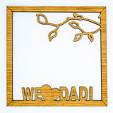 Mom / Grandma / Nani / Dadi / Ba Frame with Hanging Engraved Hearts from Branches