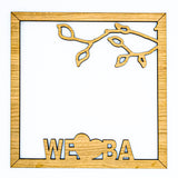 Mom / Grandma / Nani / Dadi / Ba Frame with Hanging Engraved Hearts from Branches