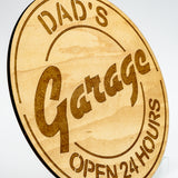 Dad's Garage Circular Sign