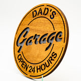 Dad's Garage Circular Sign