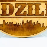 Dadzilla Engraved Sign