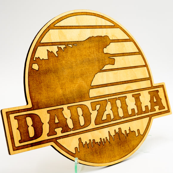 Dadzilla Engraved Sign