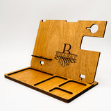 Phone Dock & Tray - Modern Monogram Design