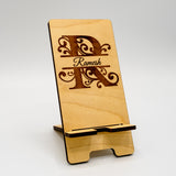 Phone Stand - Traditional Monogram