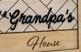 Grandma & Grandpa's House Sign