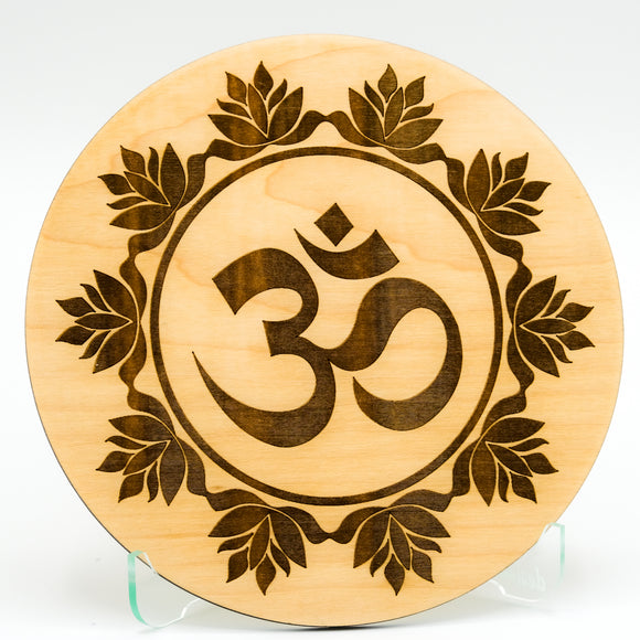 OM / AUM Laser Engraved Decorative Piece