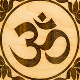 OM / AUM Laser Engraved Decorative Piece