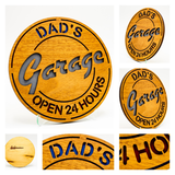 Dad's Garage Circular Sign